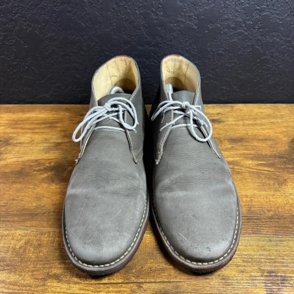 Johnston &‎ Murphy Copeland 25-3497 Grey Leather Chukka Boot Mens 10.5M